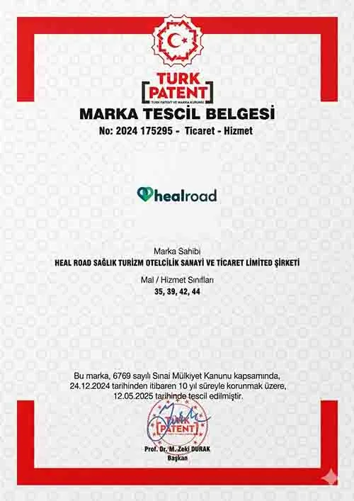 HealRoad trademark certificate