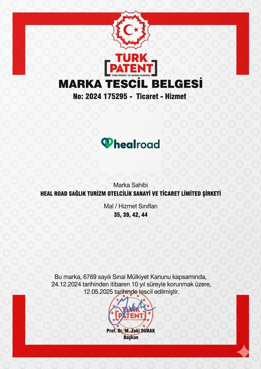 HealRoad védjegytanúsítvány